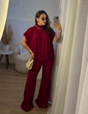 Conjunto Assimétrico Gola Alta